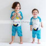 New Arrival 2017 Cotton Fashion Kids Wholesale Children's Clothing Boutique Baby Summer Clothes Family Kids Pajamas thumbnail-2