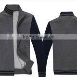 2016 Spring Collar Fleece Male Knitting Cardigan Sports Leisure Jacket Sportswear Hoodie for Men thumbnail-2