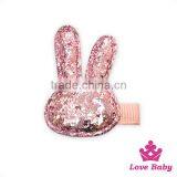 SPA052-5 Lovebaby New Design Girls Accessories Sequin Rabbit With Plastic Beautiful Clips thumbnail-1