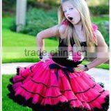 Gorgeous Fluffy Pettiskirt Boutique Fluffy Pettiskirt Tutu Skirt Bulk Sale Chiffon Dance Skirt for Kids thumbnail-1
