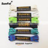 Luxury Orange Wax Leather Sneaker 3mm Wide 100% Cotton Round Waxed Shoelaces for Ultra Boost - Amazon/eBay Supplier thumbnail-2