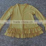 Wholesale 2016 Womans Jackets Super Cotton Ruffle Design Blouse Womans Spring Jackets thumbnail-3