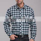 Bulk Wholesale Plaid Flannel Shirt European & America Style With Competitive Price thumbnail-1