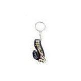 Customized logo Metal iron keyrings / Metal Keychains, Lacquered colors and Gold finish