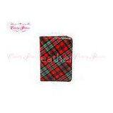 OEM Promotion Red Plaid PVC Ladies Card Wallet in England Style thumbnail-1