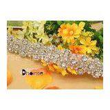 Handmade Bling Bling Crystal Bridal Rhinestone Beaded Trim For Wedding Dress thumbnail-1