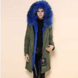 Promtion Military Cotton Shell Faux Fur Coat Woman for Winter