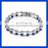 2014 Men's Motorcycle Chain Stainless Steel Biker Bracelets China Factory thumbnail-1