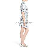 Hot Sell Women Wear Short Sleeve Printed Design Shirtdress Fashion Dresses for Women thumbnail-3