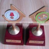 Personalized Alloy Made Metal Trophy With Rotatable Medal thumbnail-1