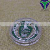 Design Your Own Logo Die Cast Custom Memory Silver Metal Coin thumbnail-4