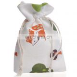 Wholesale small cotton canvas soap drawstring pouch bag 100 piece