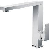 Deck Mounted Black Color Chrome Finished Swivel 3 Way Kitchen Faucet Supplier Brass Kitchen Faucet thumbnail-3