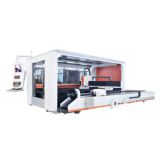 Full Closed Pallet Changer Fiber Laser Pipe and Sheet Cutting Machine