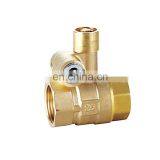 High Quality Brass Lockable Ball Valve Water Union Ball Valve thumbnail-1