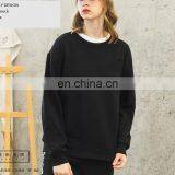 New Arrival Winter Warm 400gsm Fleece Custom Logo Regular Fitting Women Men Unisex Crew Neck Pullover Sweatshirt thumbnail-3