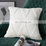 Wholesale Home Decoration Machine Woven Custom Tufted Pillow Cover Luxury White Throw Sofa Cushion Cover thumbnail-2