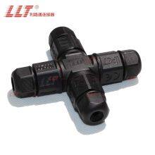 4 Way 2pin Corss L20 Connector Thread Waterproof Screw Wire 2 3 4pin Cross Electrical Connector thumbnail-2