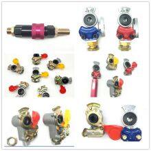 Service Emergency Glad Hand, Anodized Aluminum Extension Handle, Grips and Seals for Semi Truck Trailer Tractor RV, Air Brake Coupling Handshake, Gladhand Connector thumbnail-4