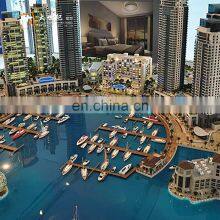 Seaside Holiday Hotel Building Model With Miniature Ship thumbnail-4