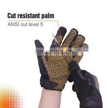 HANDLANDY Breathable Flexible Anti Slip Touch Screen Safety Working Gloves Cut Resistance Cycling Gloves Full Finger For Men thumbnail-4