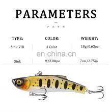Hot Sale 7cm 18g 4Colors Saltwater VIB Fish Bait thumbnail-3