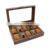 OEM High End Top Glasses 10 Digits Wooden Watch Display Box Storage Watch Organizer thumbnail-1