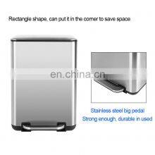 New Fashion Home Basic 12 Liters Metal Trash Can Compactor Hanging Kitchen Trash Can for Household Office thumbnail-5