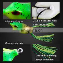 JOHNCOO 7cm 20g Hot Sale 5pcs Soft Frog Fishing Lures Set With Tackle Box thumbnail-3