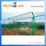 Solar panel mounting structure solar panel mounting fence braket high security and pratical wire mesh fence