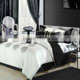 White and Black Cotton Microfiber Comforter Set Made in China Supplier's Choice thumbnail-1