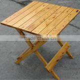 Cypress indoor outdoor Wooden folding Table