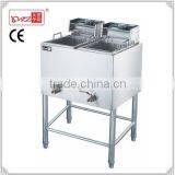 Hot Sale Commercial Stainless Steel 28*2L Vertical Two Tanks Two Sieves Electric Deep Fryer/Chip Fryer/Chicken Fryer Quality Choice thumbnail-1