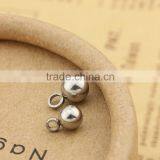 S724 Stainless Steel Round Ball Pendant Ends thumbnail-1