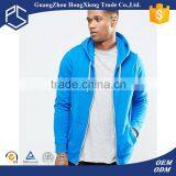 Leisure 100% Cotton Blue Zip up With Hood Pocket Custom Made Hoodies thumbnail-1