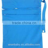 Waterproof Pul Fabric Wet Bags Double Zippers Adult Baby Cloth Diaper Bags thumbnail-4