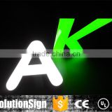 high brightness resin 3d sign alphabet sign
