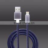 High Quality Mfi Certified With Fashion PU Leather 8pin USB Data Sync Charge Cable for IPhone 5/6 thumbnail-2
