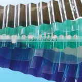 polycarbonate transparent corrugated plastic roofing sheet