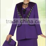 Purple Color Aussie Austine Church Suit
