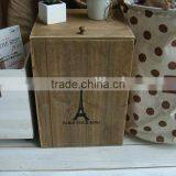 Rustic Fantastic Wood Storage Box With Cover for Tidy