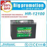 Promotion Price EverExceed High Rate Range Sealed Lead Acid Battery 12v 100ah