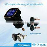 DIY installation LCD car tire pressure alarm use tpms sensor for opel