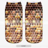 Fashion Honny Dots Wear High Quality 3d Digital Full Print Colorful Ankle Socks Sports Unisex Custom Hot Sale Stretch Spandex thumbnail-2