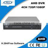 plv wholesale plug and play h 264 remote control ahd dvr 4ch manual