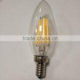 2015 ETL CE LED FILAMENT CANDLE LIGHT E14 E12 4W 2W LED FILAMENT LAMP VINTAGE FULL GLASS COVER thumbnail-3