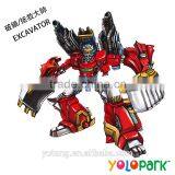 Metal Five In One Deformation Robot Excavator thumbnail-2
