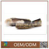 Foldable Soft Flat Shoes Dance Shoes With Good Quality and OEM ODM for Woman Leopard Print thumbnail-1
