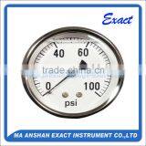 63mm Back Entry Bourdon Tube Liquid Filled Pressure Gauge thumbnail-1