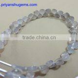 Gray Moonstone Hand Made 4.75 mm Faceted Heart Shape, 6" Strand Length 100% Natural Gemstones thumbnail-2